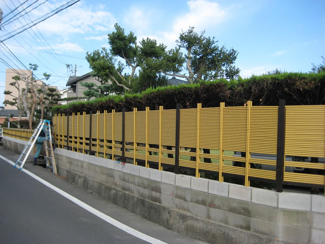 和風の外溝・エクステリア　竹垣